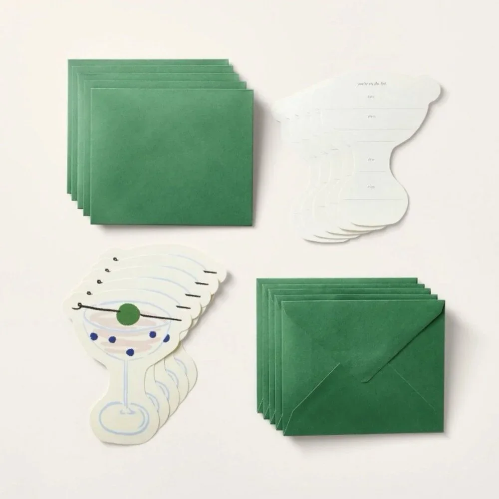 20ct‎ Party Invitations Cream/Green/Pink - kate spade new york x Target